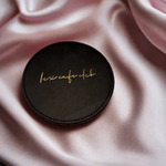 Lux Cafe Club Faux Leather Coaster