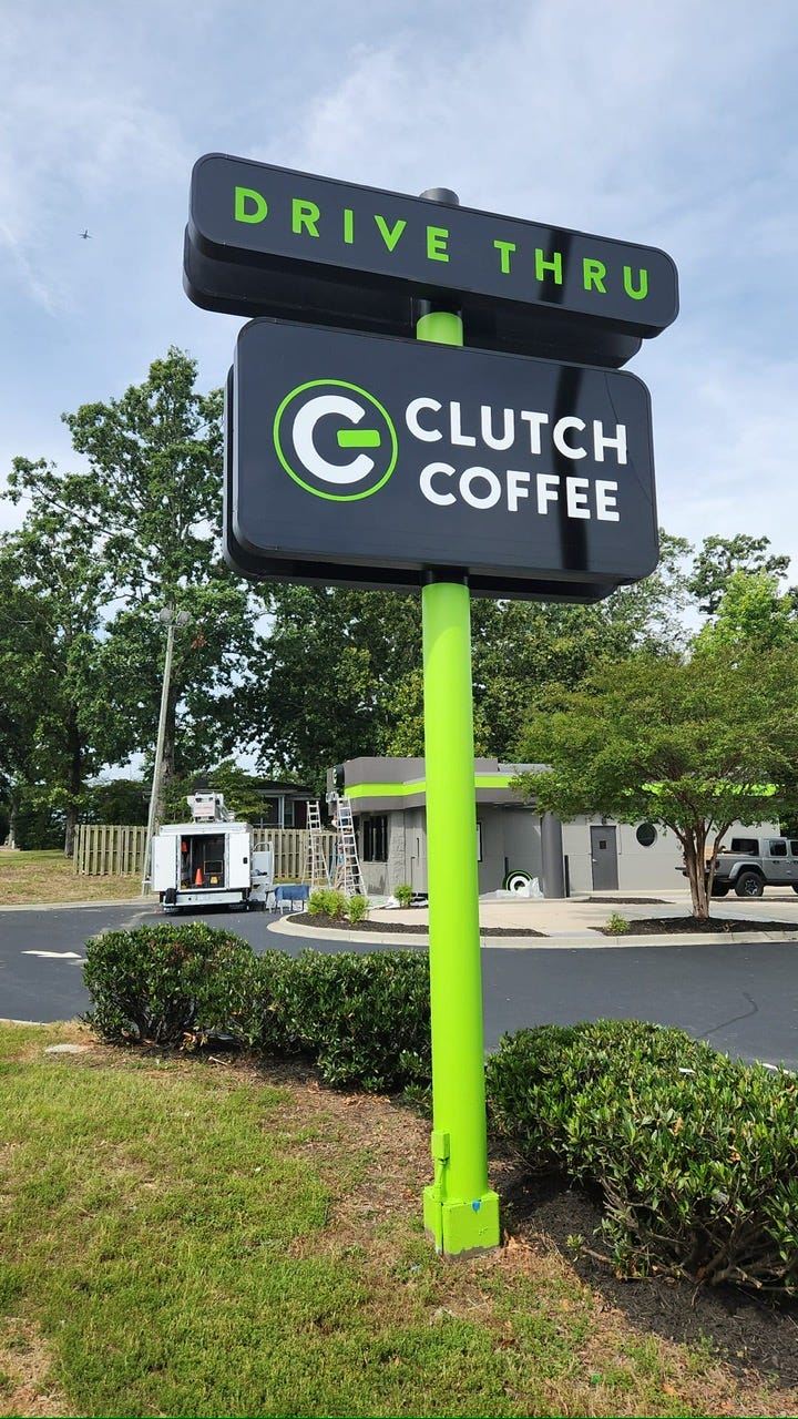 New Drive-Thru Coffee Chain Clutch Coffee Bar Expands in Fayetteville