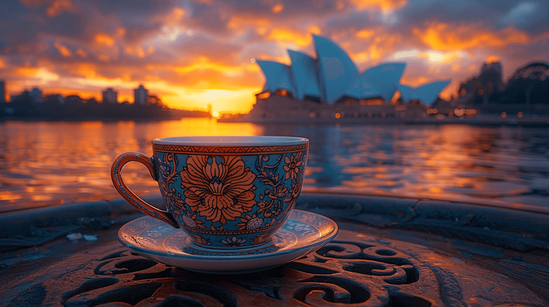 Coffee Cup with Sydney Opera in the background