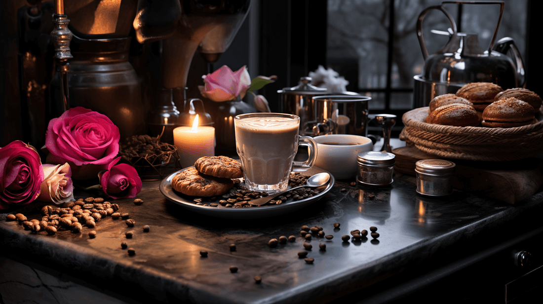 Coffee cup on a luxurious table in Boston