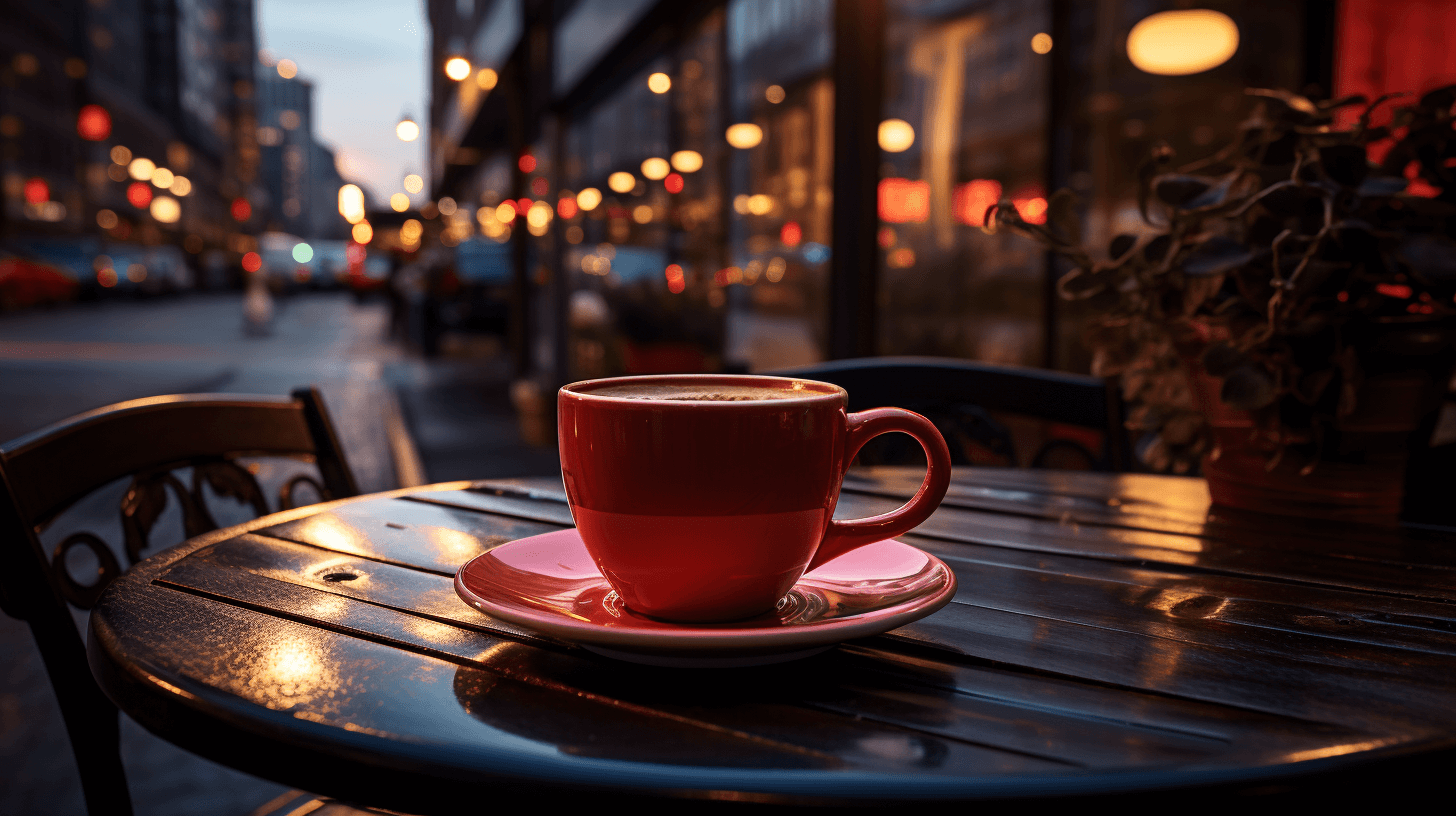 Coffee in downtown Chicago