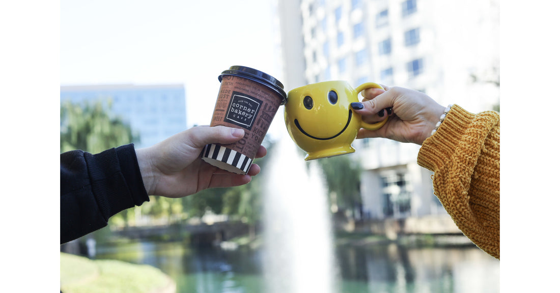 Celebrate 34 Years of Corner Bakery with a Smiley Mug Giveaway!
