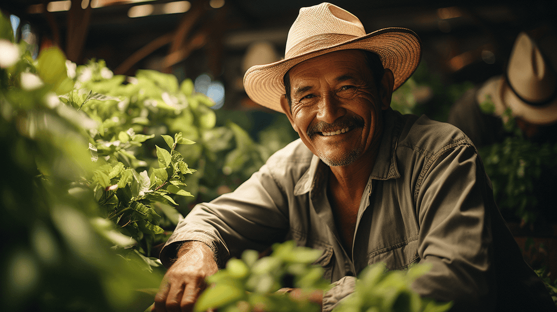 Coffee farmer in Colombia