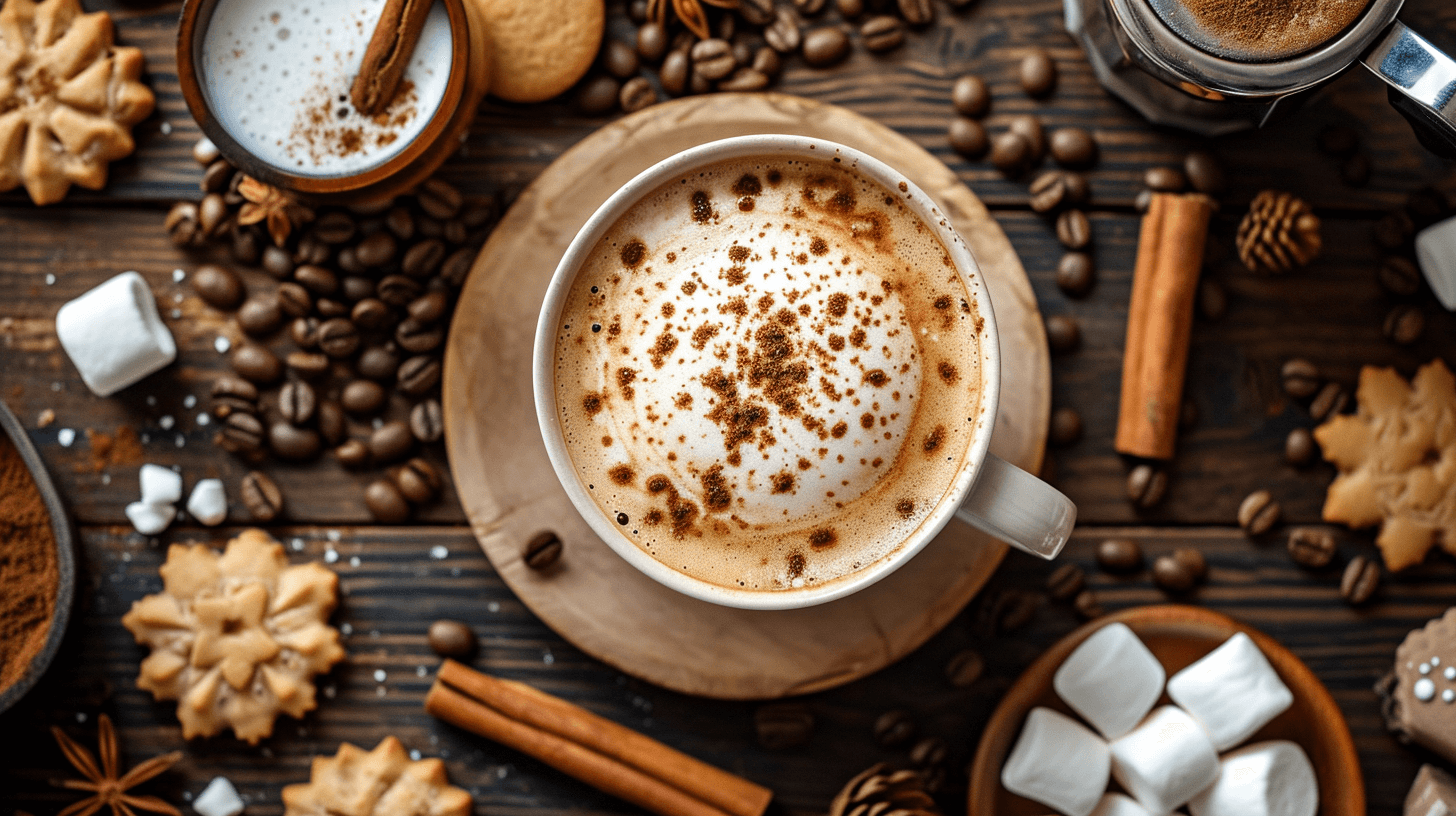 Gingerbread Cookie Crumble Cappuccino Set