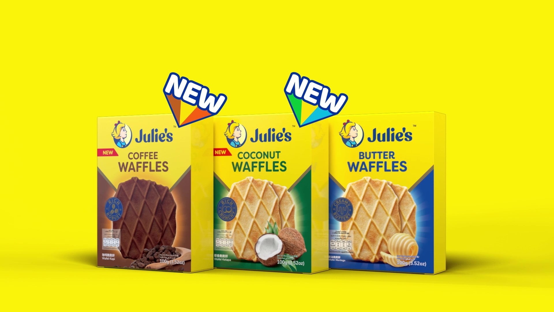 New Coconut and Coffee Waffles from Julie's - A Taste of Paradise