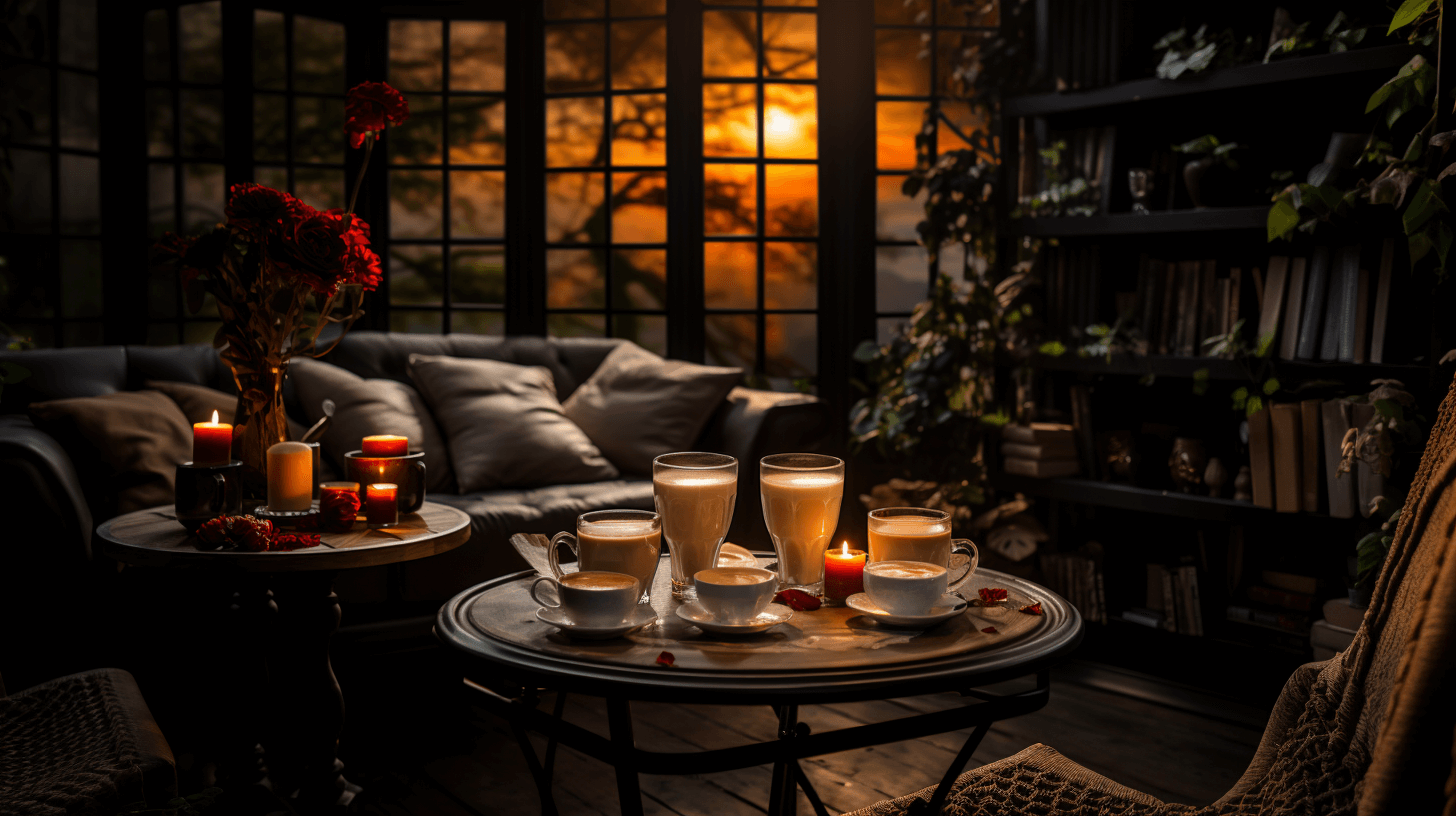 Coffee tasting with friends