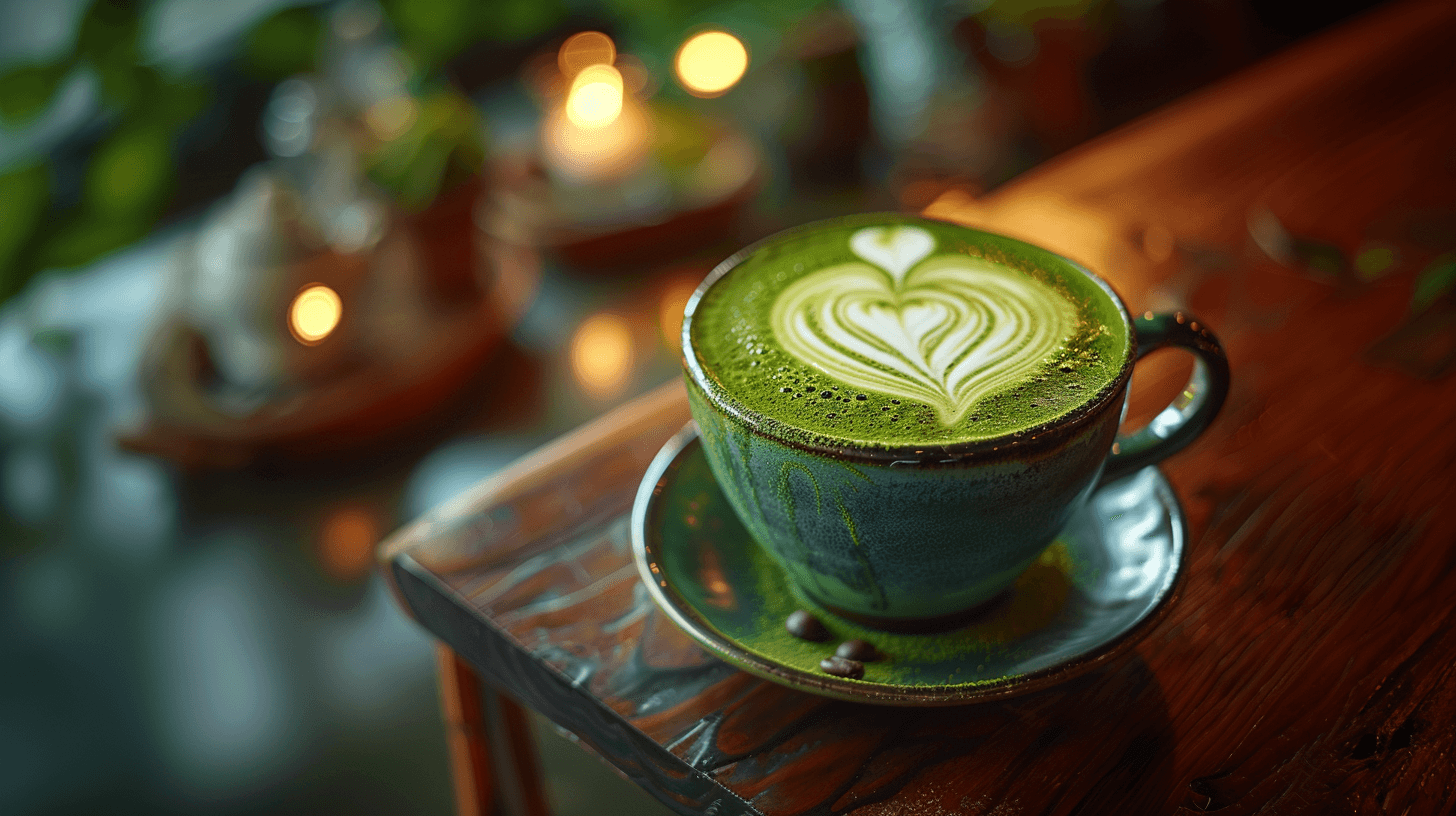 Matcha Coffee with Latte Art