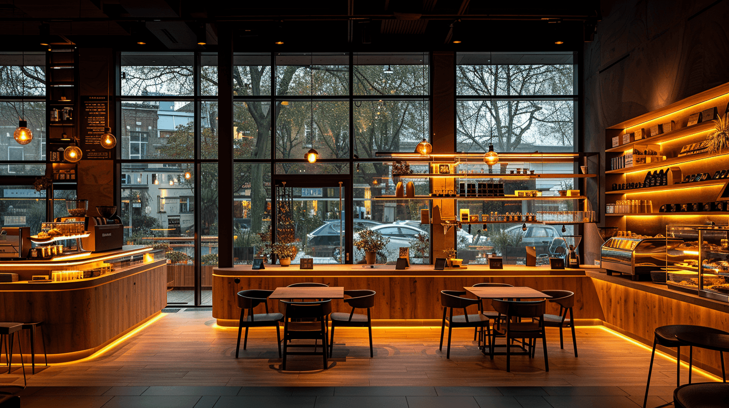 Modern Minimalist Coffee Shop