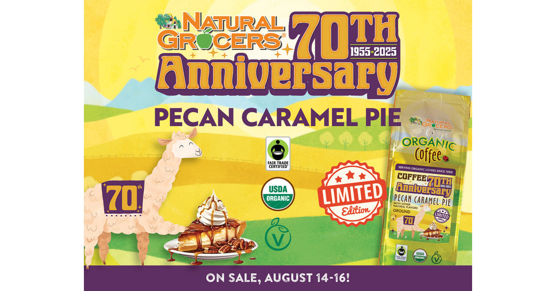 Celebrate with Natural Grocers' Funky Anniversary Coffee