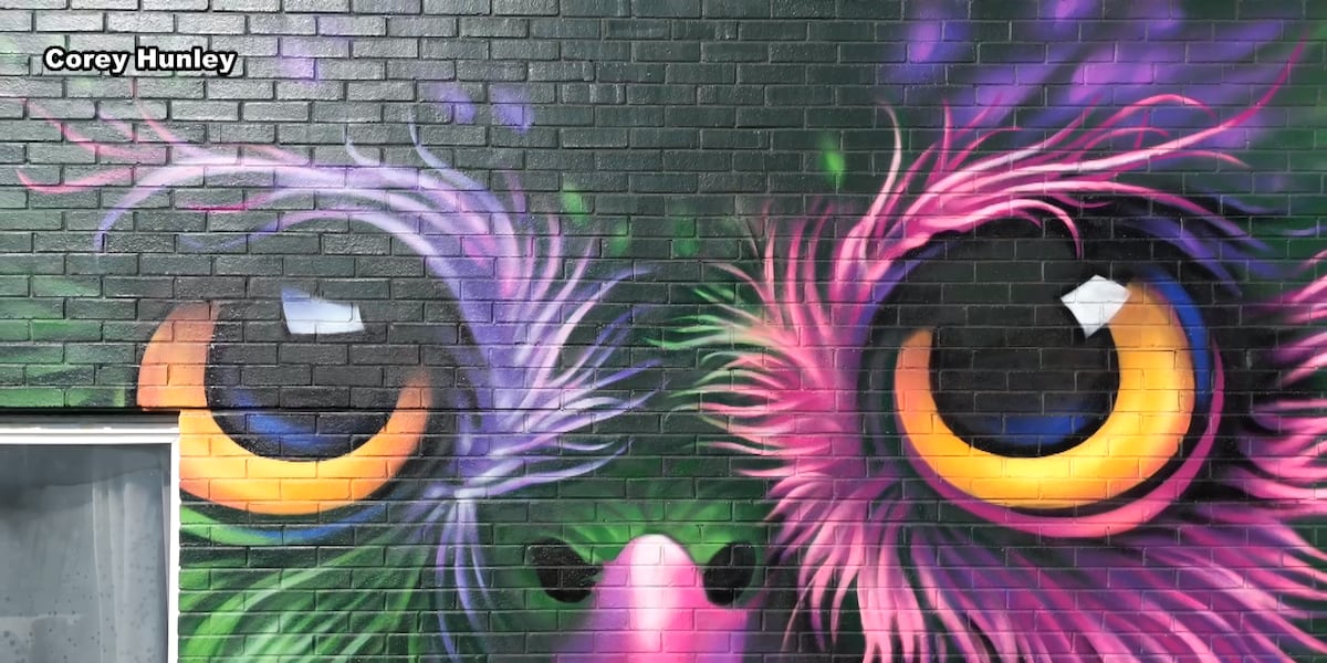 Coffeeholics' Giant Mural Becomes Iconic Blacksburg Landmark