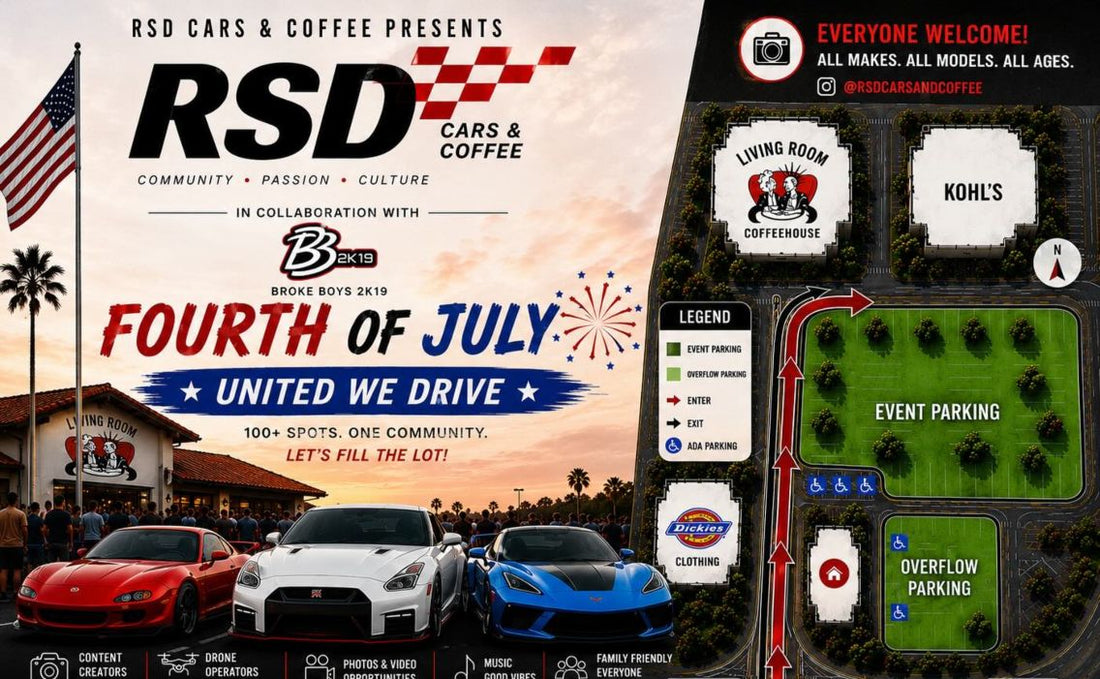 Celebrate Independence Day at RSD Cars & Coffee in San Diego