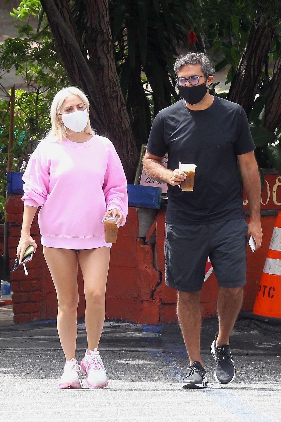 Lady Gaga and Michael Polansky Shine in Hollywood Hills Coffee Date