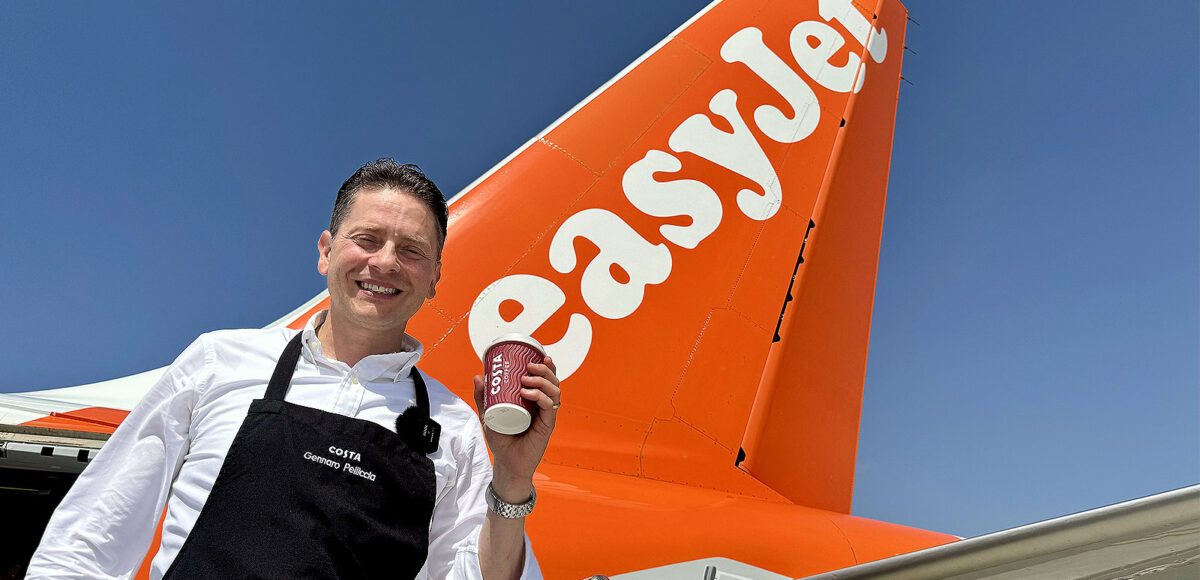 Costa Coffee Takes Flight with easyJet's New Inflight Menu