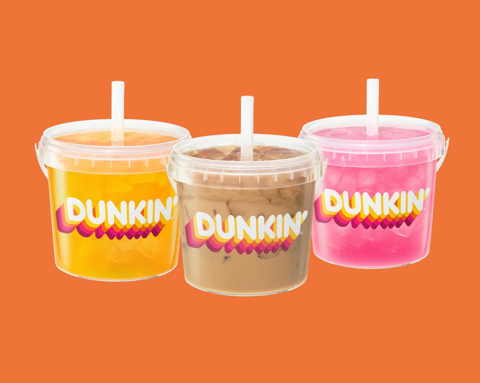 Dunkin's Iced Beverage Buckets Return with New Flavors and Holders