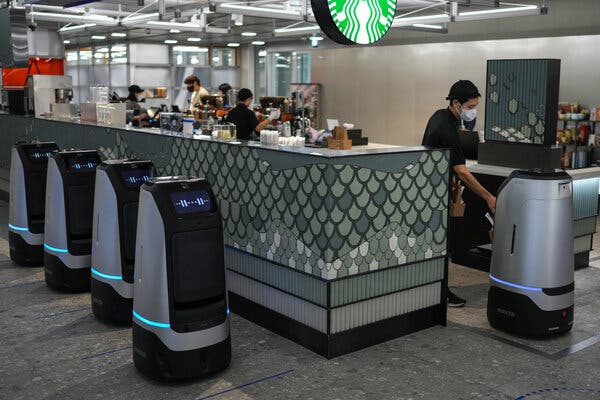 100 Robots Running Starbucks - A Glimpse Into The Future Of Coffee Shops