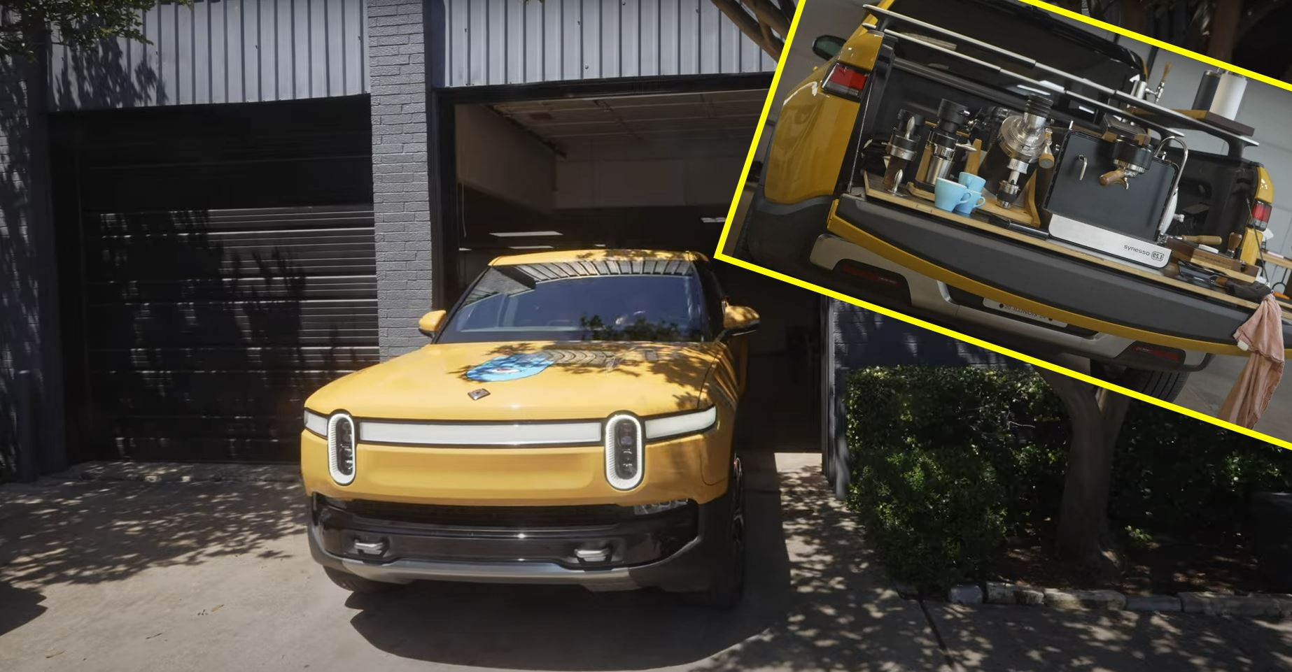 Rivian R1T Transformed into Mobile Coffee Shop