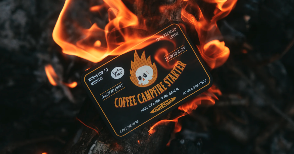 Sustainable Firestarting - Coffee Waste Transformed into Campfire Magic