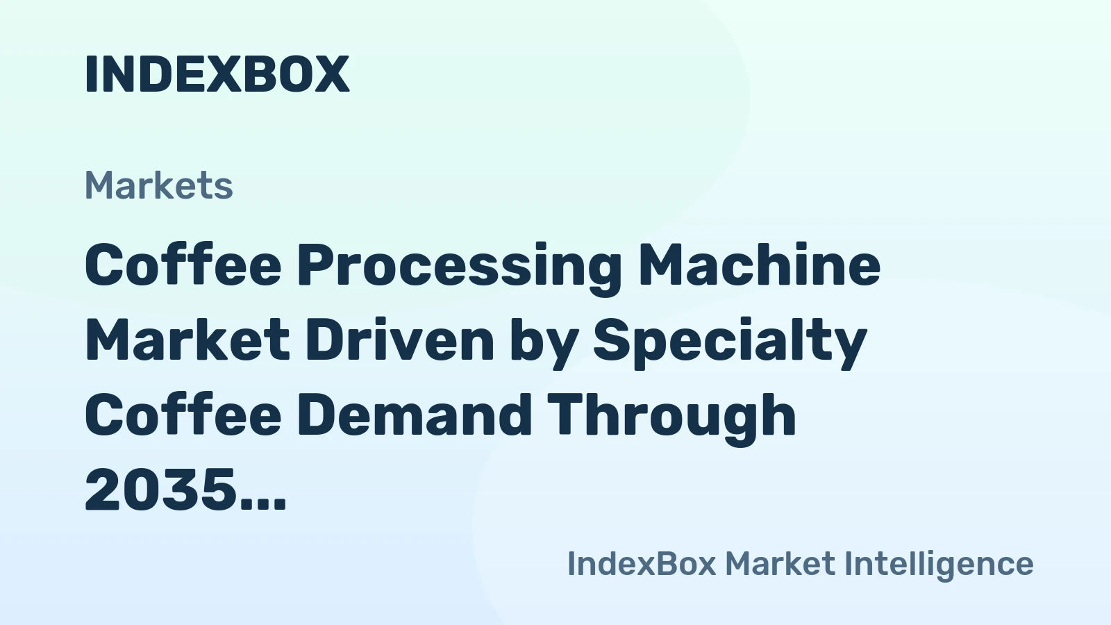 Global Coffee Processing Machine Market Set for Growth Surge